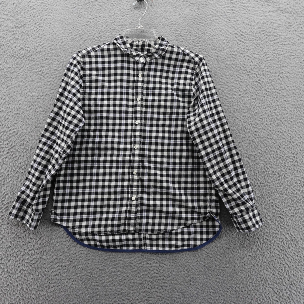 Niko and... Check Gingham Button Down Shirt Size 3 Medium Black White Men Casual